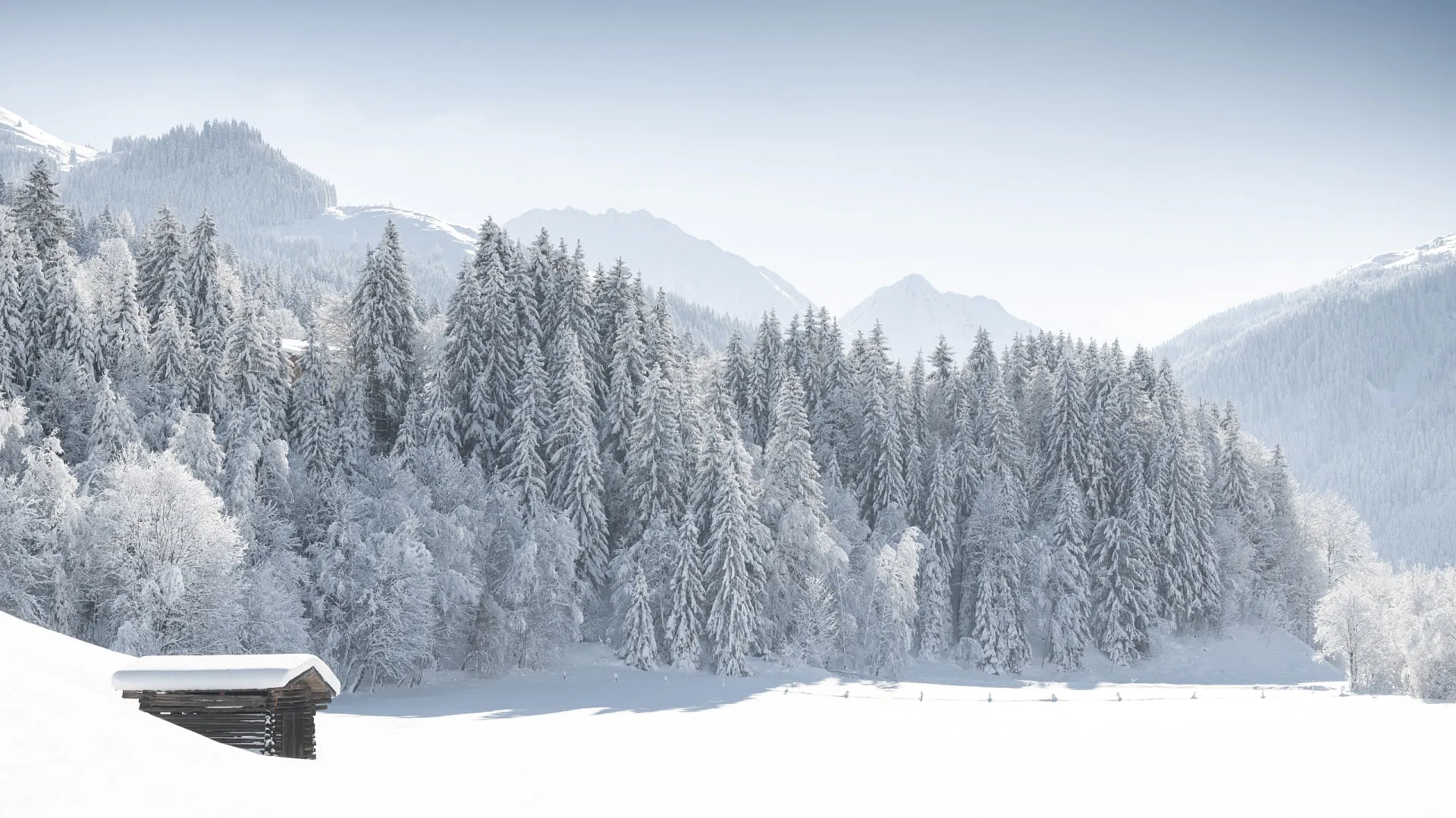 Die Region im Winter